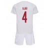 Baby Fußballbekleidung Dänemark Simon Kjaer #4 Auswärtstrikot WM 2022 Kurzarm (+ kurze hosen)